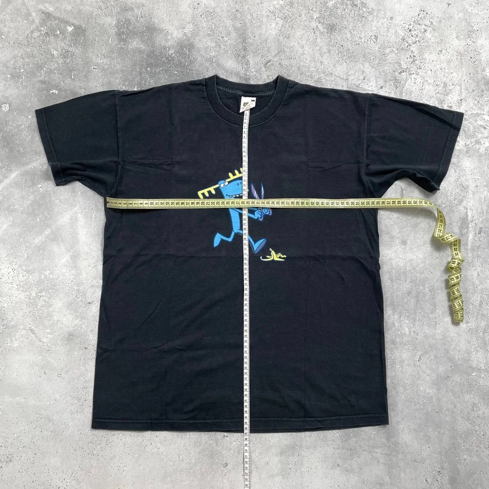 Camiseta De Colección 2004 Happy Tree Friends Grumosa Difícil de Encontrar Difícil de Encontrar Dibujos Animados Desteñida Negra Talla L Foto 3 de 4