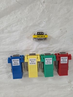 DB9 RS232 Loopback Test Adapter Set Flow No Flow Null Serial Tester Lot 5