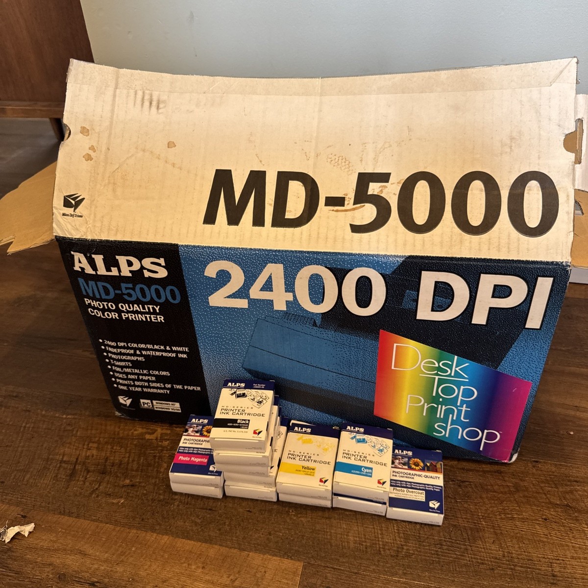 Alps MD-5000 Printer, Bundled w/Ink Cartridges in Original Box | eBay