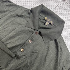 Loro Piana Shirt Men  s Sz 52 XL 70/30 Cashmere Silk Long Sleeve Pullover Sweater