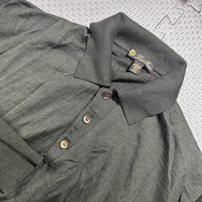 Loro Piana Shirt Men s Sz 52 XL 70/30 Cashmere Silk Long Sleeve Pullover Sweater