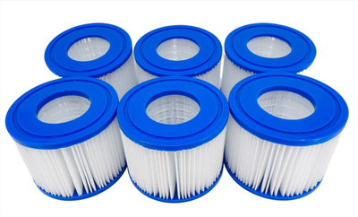 #ad 6 PACK REPLACEMENT SPA HOT TUB FILTER FITS BESTWAY COLEMAN SALUSPA TYPE VI $27.30