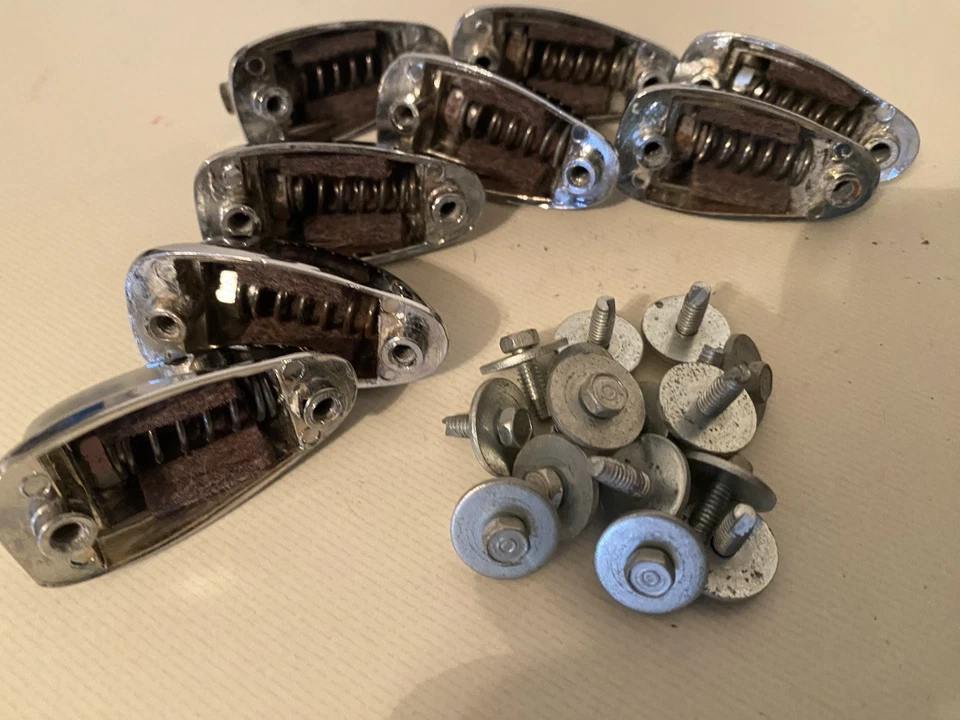 1970's SLINGERLAND Set Of 8 Mount / Rack  / Floor Tom Drum 2" Lugs With Screws! - Image 2 of 2