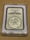 2011-W $1 Burnished American Silver Eagle 25th Anniversary NGC MS70 W/ Case