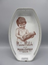 Emaille Schale Brotschale DRGM Meine Milch Meierei-Zentrale