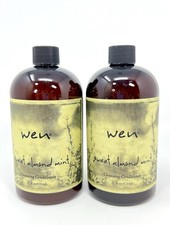 WEN by CHAZ DEAN Sweet Almond Mint Cleansing Conditioner 16 oz BOTTLE X 2 SEALED