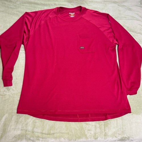 Ariat Rebar Heat Fighter LS Performance Shirt Pocket Workwear Construction