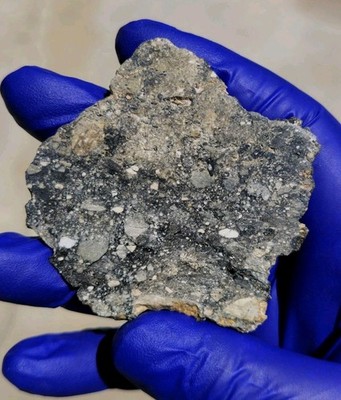 Hassi Zerara 004 Lunar Meteorite 11.630g Slice Moon Rock Polished RARE