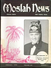 Bill Northern: Moslah Temple News Ft Worth TX 2/1970