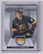 2022-23 Upper Deck The Cup Rookie Class of 2023 Patch Kaedan Korczak Jersey 3