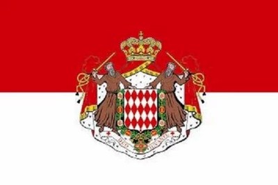 2 x Monaco Flagge Aufkleber 10x15cm Carsticker Vinylaufkleber