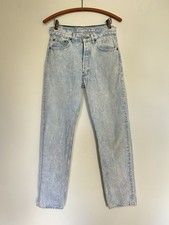 Vintage 80s Levi’s 501 Women’s 28x32 Acid Wash Made in USA Jeans New Wave