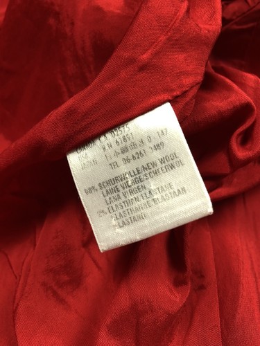 ESCADA Hype Luxury Woman's Vintage Red Minimalistic Zip Blazer Jacket M size Y2k, $50 - Photo 11