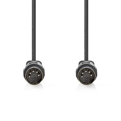 Nedis DIN-Audio-Kabel - DIN 5-Pin Stecker - DIN 5-Pin Stecker - Vernickelt - 2.0