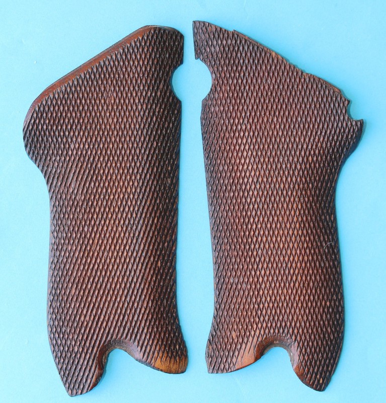 WW2 German Luger Grips P08 Original Wood Mauser #81 DWM P38
