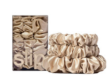 Slip Silk Assorted Scrunchies Set of 3 In Blonde- Brand New
