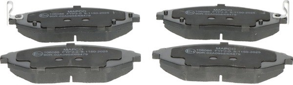 Bremsbelagsatz Scheibenbremse Mapco 106086 FüR Chevrolet Spark M300 LPG-image
