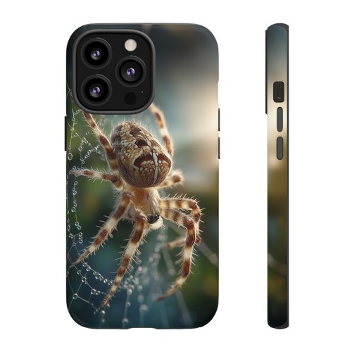 Brown Spider Wet Dew Web Phone Case for iPhone, Samsung Galaxy, Pixel - 第 99/241 張圖片
