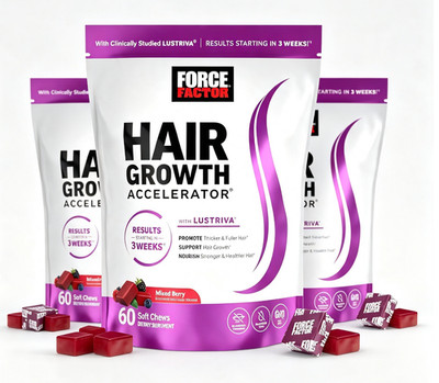 3 Pack of Hair Growth Accelerator Soft Chews, Hair Growth Vitamins For Women NEW