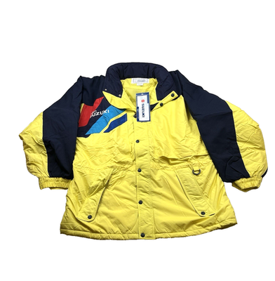 Vintage Team Suzuki Men's Jacket Size XL Yellow/Multicolor RN97023