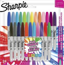 Sharpie Permanent Markers, Color Burst Limited Edition, Fine Point, Assorted,...