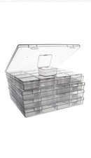 ZIIYAN Bead Storage Containers - 64 Clear Plastic Bead Organizer Boxes