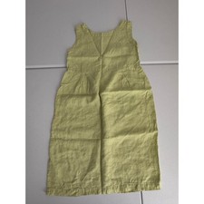Russ Berens Malibu Linen Sleeveless Shift Dress Chartreuse Green Womens XS s3
