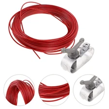 1Set Cable with Ratchet - Heavy Duty Pool Cover Cable and Winch Kit Wire and