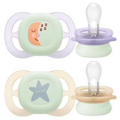 Philips Avent Ultra Start for Night, leuchtender Schnuller, 0-2 m, 2 Stück