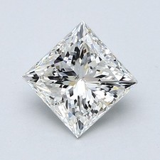 Natural Mined Diamond 1.20 Carat Cert. GIA Princess Loose H color SI1 clarity 3776.50 per carat