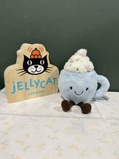 Jellycat Set Of 2 Retired Hot Chocolate & Toastie Pink White