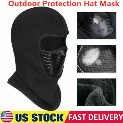 Balaclava Ski Full Face Mask Windproof Fleece Neck Warm for Winter Cold Weather