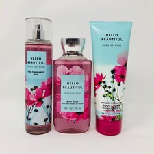 Bath and Body Works HELLO BEAUTIFUL Mist, Cream, Body Wash U Choose