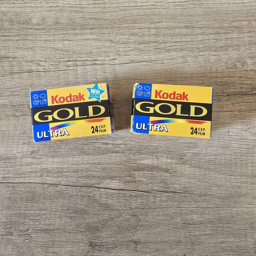 Kodak Ultra Gold 24 Exposure X 2 35mm Camera Film EXPIRED 2001 Unopened