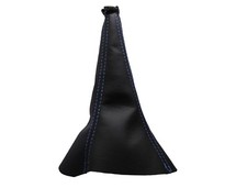 Hellblau Faden Echtleder Schaltmanschette Schaltsack Für FIAT SEICENTO 1998-2010