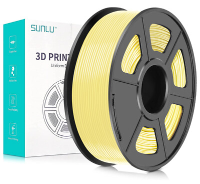 SUNLU PLA+ Filament Neatly Wound 1KG/2.2LBS Spool Zitronengelb Makaronfarbe