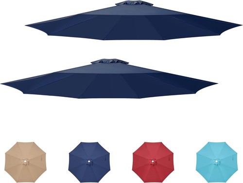 9ft Patio Umbrella Replacement Canopy Top Cover Fits 8 Ribs Outdoor Yard 4 Color - Picture 16 of 80