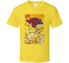 Waffle Crisp Box Greatest Cereal Of All Time Breakfast Fan Foodie T Shirt