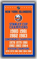 New York Hockey Team Memorable Flag 90x150cm 3x5ft Islanders Winners Best Banner