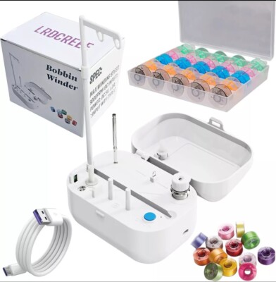 LRDCREEE Automatic Bobbin Winder Winding Machine with Auto Stop... 