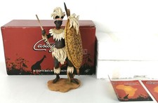 KASTANIE - AFRIKANISCHER STAMM - ZULU - ALABASTERFIGUR - 21 CM 