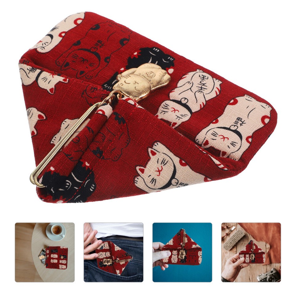 Japanesestyle Mini Coin Purse Small Portable Triangle Bag Wallet