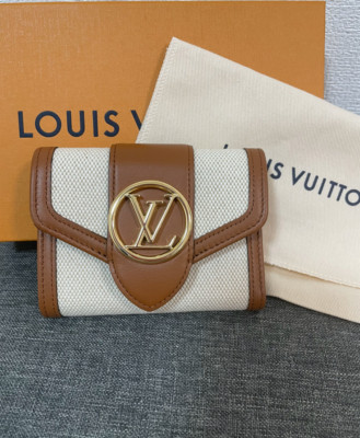 Louis Vuitton Pont Neuf compact M81393 Compact wallets natural color