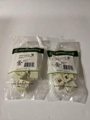 Ortronics OR-42100002-99 Tracjack Blank WM IVORY 20 Pieces (2 bags of 10)