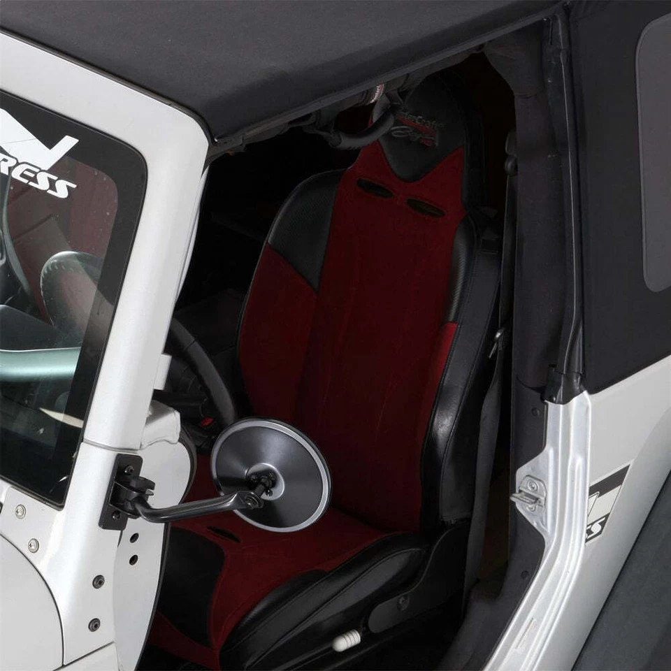 Smittybilt 7618 Manual View Exterior Mirrors for 1997-2006 Jeep Wrangler TJ - Image 3 of 4