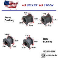 Stabilizer Bar Bushing Set Front & Rear for Mitsubishi Montero 00-04 OEM Quality