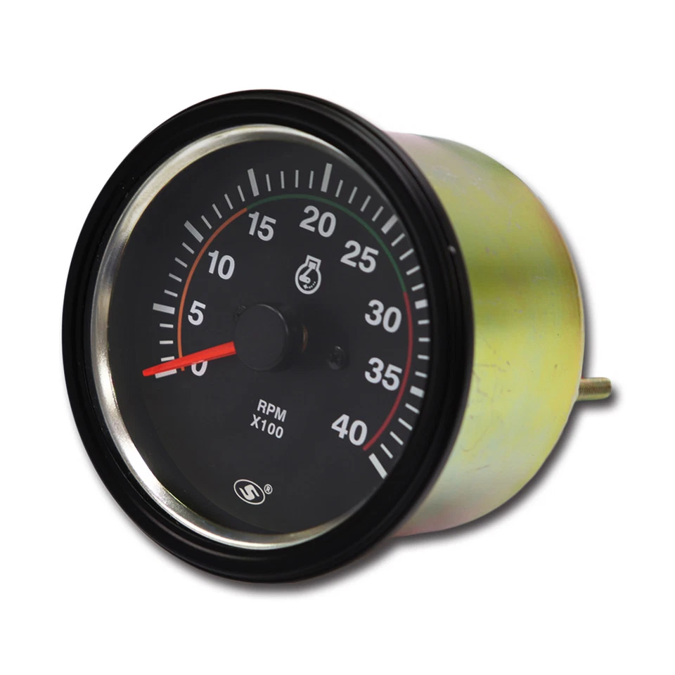 85mm 3-3/8" Universal Tachometer 4000 RPM For Diesel Engine Alternator 12/24V - Image 2 of 4