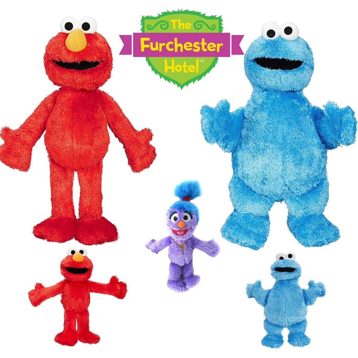 Furchester Hotel Elmo Cookie Phoebe Isabel CBeebies Playskool