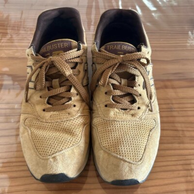 New Balance Sneakers Shoes Trail Buster Beige Suede Size Men's