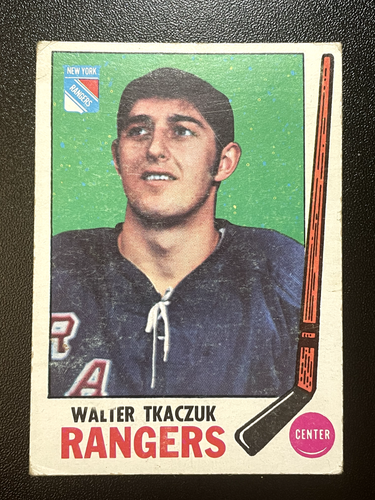 1969-70 Topps Walt Tkaczuk New York Rangers RC (G-VG Condition) (#43)
